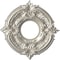 Ekena Millwork Attica PVC Ceiling Medallion (Canopies up to 4 1/8"), 10"OD x 3 1/2"ID x 3/4"P, Bright Coat Aluminum CMP10ATBAL - alternate 1